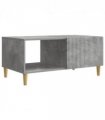 vidaXL Coffee Table Concrete Grey 90 x 50 x 40 cm Engineered Wood — V0672121122