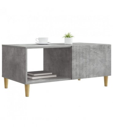 vidaXL Coffee Table Concrete Grey 90 x 50 x 40 cm Engineered Wood — V0672121122