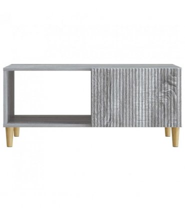 vidaXL Coffee Table Grey Sonoma 90 x 50 x 40 cm Engineered Wood — V0672121123