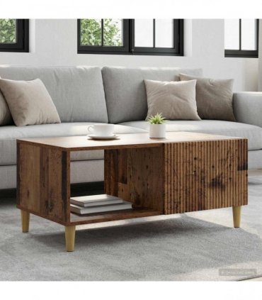 vidaXL Coffee Table Old Wood 90 x 50 x 40 cm Engineered Wood — V0672121124