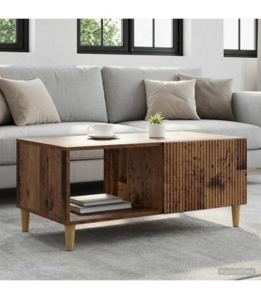 vidaXL Coffee Table Old Wood 90 x 50 x 40 cm Engineered Wood — V0672121124