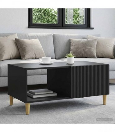 vidaXL Coffee Table Black 90 x 50 x 40 cm Engineered Wood