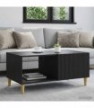 vidaXL Coffee Table Black 90 x 50 x 40 cm Engineered Wood