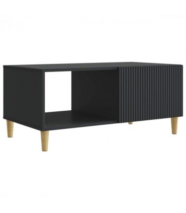 vidaXL Coffee Table Black 90 x 50 x 40 cm Engineered Wood
