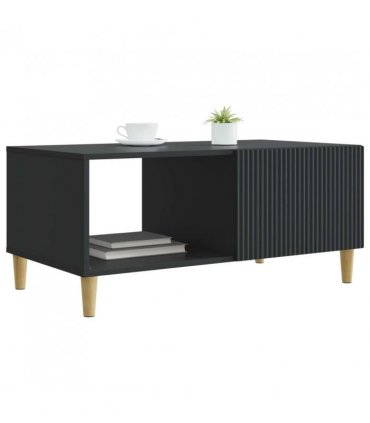 vidaXL Coffee Table Black 90 x 50 x 40 cm Engineered Wood