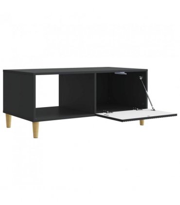 vidaXL Coffee Table Black 90 x 50 x 40 cm Engineered Wood