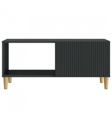 vidaXL Coffee Table Black 90 x 50 x 40 cm Engineered Wood