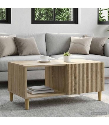 vidaXL Coffee Table Sonoma Oak 90 x 50 x 40 cm Engineered Wood — V0672121126