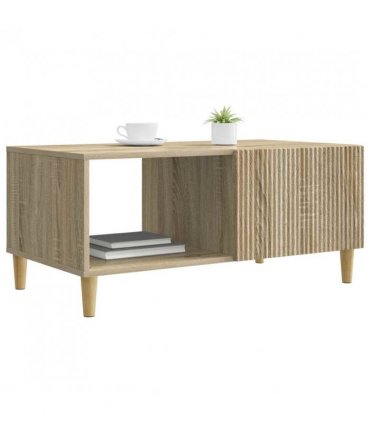 vidaXL Coffee Table Sonoma Oak 90 x 50 x 40 cm Engineered Wood — V0672121126