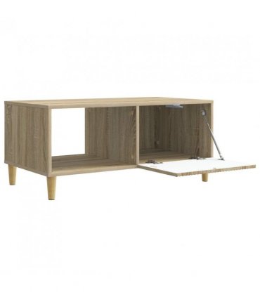 vidaXL Coffee Table Sonoma Oak 90 x 50 x 40 cm Engineered Wood — V0672121126