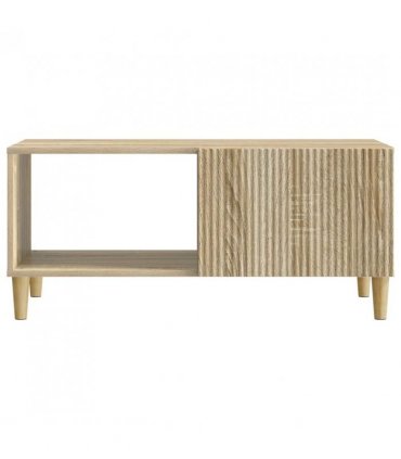 vidaXL Coffee Table Sonoma Oak 90 x 50 x 40 cm Engineered Wood — V0672121126
