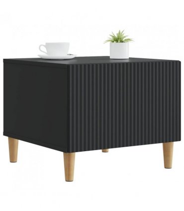 vidaXL Coffee Table with Drawer Black 49 x 50 x 40 cm Engineered Wood — V0672121128