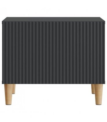 vidaXL Coffee Table with Drawer Black 49 x 50 x 40 cm Engineered Wood — V0672121128