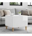 vidaXL Coffee Table High Gloss White 49 x 50 x 40 cm Engineered Wood — V0672121129