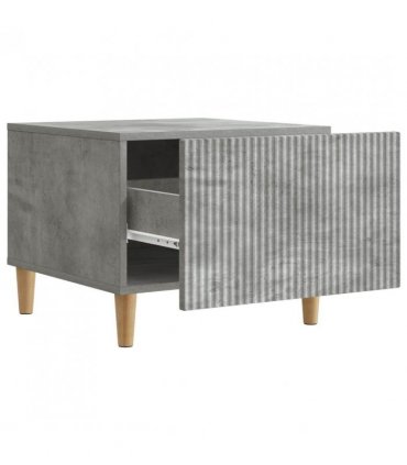 vidaXL Coffee Table Concrete Grey 49 x 50 x 40 cm Engineered Wood — V0672121131
