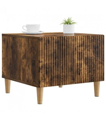 vidaXL Coffee Table Smoked Oak 49 x 50 x 40 cm Engineered Wood — V0672121133