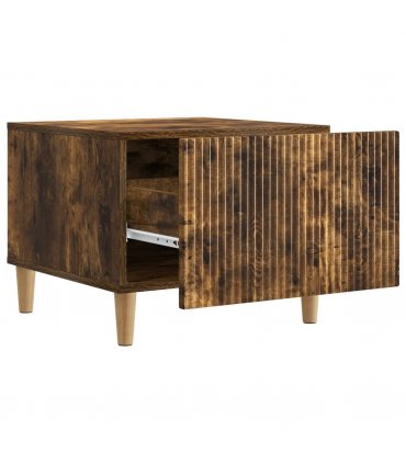 vidaXL Coffee Table Smoked Oak 49 x 50 x 40 cm Engineered Wood — V0672121133