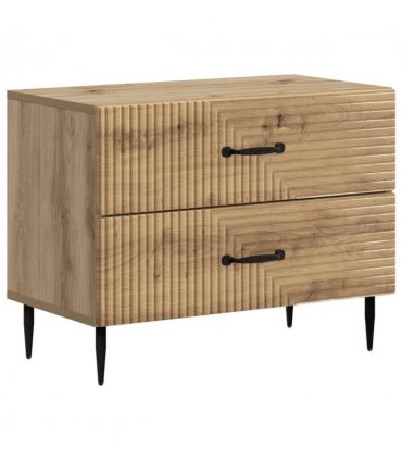vidaXL Bedside Cabinet Artisan Oak 62 x 34.5 x 47.5 cm Engineered Wood