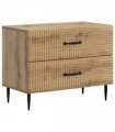 vidaXL Bedside Cabinet Artisan Oak 62 x 34.5 x 47.5 cm Engineered Wood