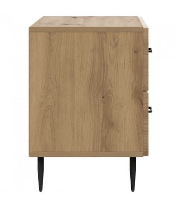 vidaXL Bedside Cabinet Artisan Oak 62 x 34.5 x 47.5 cm Engineered Wood
