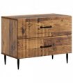 vidaXL Bedside Cabinet Old Wood 62 x 34.5 x 47.5 cm Engineered Wood