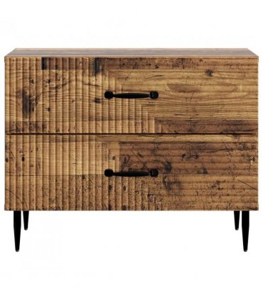 vidaXL Bedside Cabinet Old Wood 62 x 34.5 x 47.5 cm Engineered Wood
