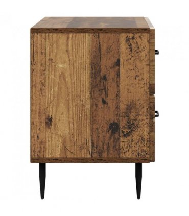 vidaXL Bedside Cabinet Old Wood 62 x 34.5 x 47.5 cm Engineered Wood