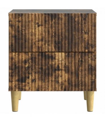 vidaXL Bedside Cabinet Smoked Oak 62 x 34.5 x 47.5 cm Engineered Wood