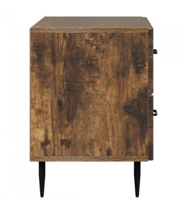 vidaXL Bedside Cabinet Smoked Oak 62 x 34.5 x 47.5 cm Engineered Wood