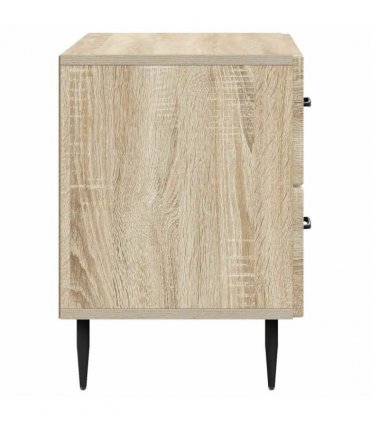 vidaXL Bedside Cabinet Sonoma Oak 62 x 34.5 x 47.5 cm Engineered Wood