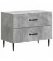 vidaXL Bedside Cabinet with Drawer Concrete Grey 62 x 34.5 x 47.5 cm