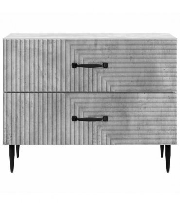 vidaXL Bedside Cabinet with Drawer Concrete Grey 62 x 34.5 x 47.5 cm