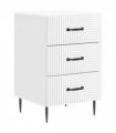 vidaXL Bedside Cabinet with Drawer High Gloss White 43 x 41 x 66.5 cm