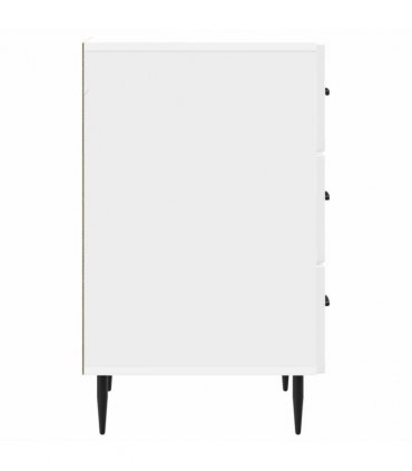 vidaXL Bedside Cabinet with Drawer High Gloss White 43 x 41 x 66.5 cm