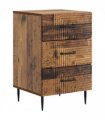 vidaXL Bedside Cabinet Old Wood 43 x 41 x 66.5 cm Engineered Wood