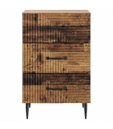 vidaXL Bedside Cabinet Old Wood 43 x 41 x 66.5 cm Engineered Wood