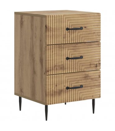 vidaXL Bedside Cabinet Artisan Oak 43 x 41 x 66.5 cm Engineered Wood