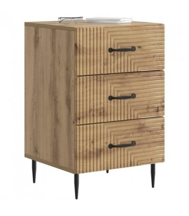vidaXL Bedside Cabinet Artisan Oak 43 x 41 x 66.5 cm Engineered Wood