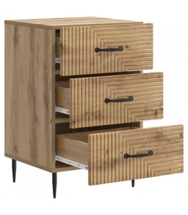 vidaXL Bedside Cabinet Artisan Oak 43 x 41 x 66.5 cm Engineered Wood