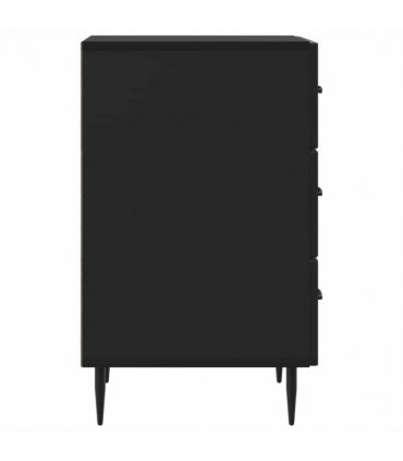 vidaXL Bedside Cabinet Black 43 x 41 x 66.5 cm Engineered Wood