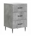 vidaXL Bedside Cabinet Concrete Grey 43 x 41 x 66.5 cm Engineered Wood