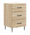 vidaXL Bedside Cabinet Sonoma Oak 43 x 41 x 66.5 cm Engineered Wood