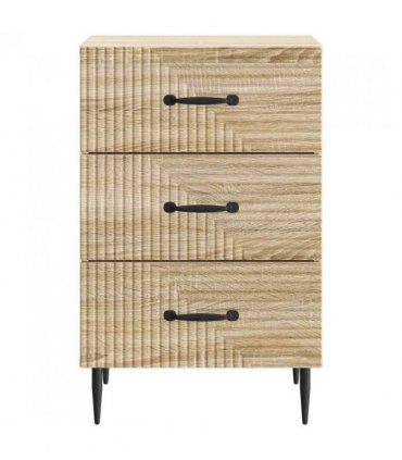 vidaXL Bedside Cabinet Sonoma Oak 43 x 41 x 66.5 cm Engineered Wood