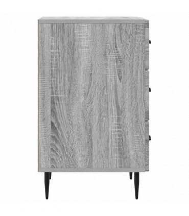 vidaXL Bedside Cabinet Grey Sonoma 43 x 41 x 66.5 cm Engineered Wood