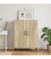 vidaXL Sideboard Sonoma Oak 66 x 34.5 x 89.5 cm Engineered Wood — V0672121154