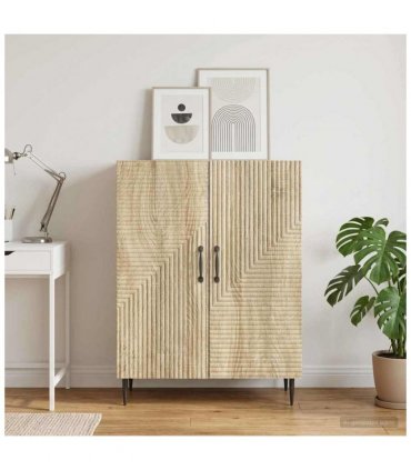 vidaXL Sideboard Sonoma Oak 66 x 34.5 x 89.5 cm Engineered Wood — V0672121154