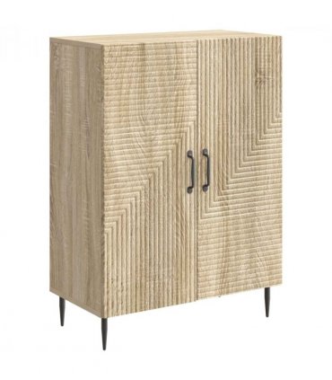 vidaXL Sideboard Sonoma Oak 66 x 34.5 x 89.5 cm Engineered Wood — V0672121154