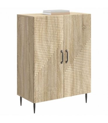vidaXL Sideboard Sonoma Oak 66 x 34.5 x 89.5 cm Engineered Wood — V0672121154