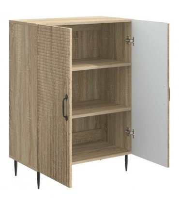 vidaXL Sideboard Sonoma Oak 66 x 34.5 x 89.5 cm Engineered Wood — V0672121154