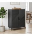 vidaXL Sideboard Black 66 x 34.5 x 89.5 cm Engineered Wood